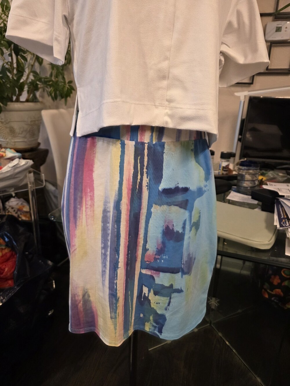 Krimson Klover Pull On Stretch Skirt Size M